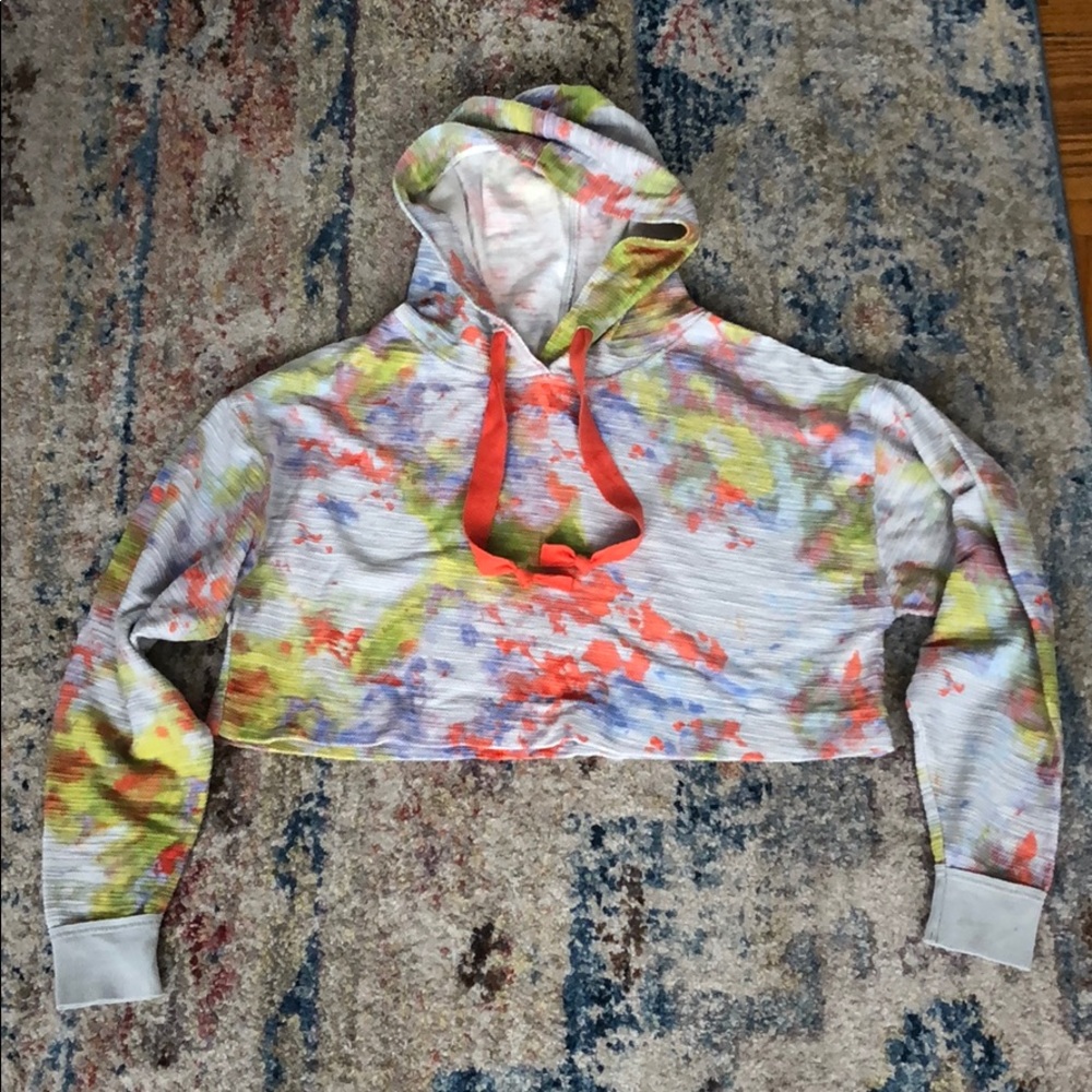 Free People Thinkin About You Tie Dye Hoodie XS